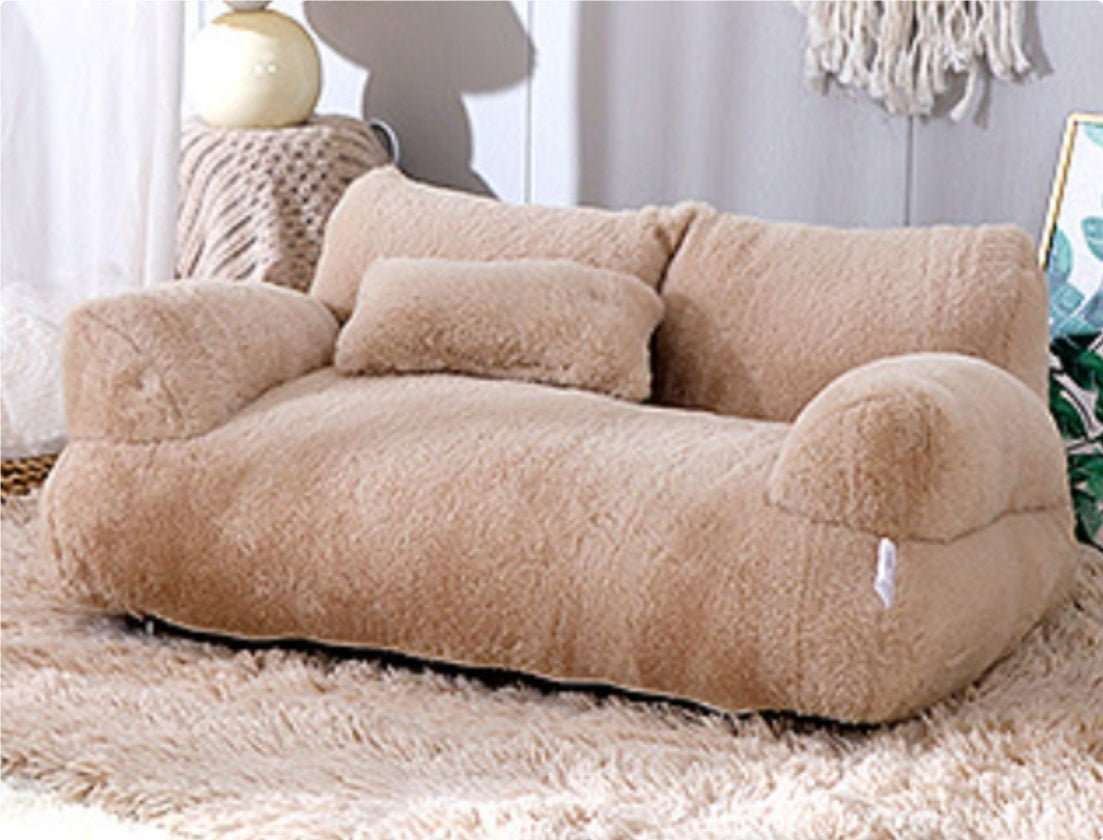 Luxury Cat Bed Sofa Winter Warm Cat Nest Pet Bed For Small Medium Dogs Cats Comfortable Plush Puppy Bed Pet Supplies - key words