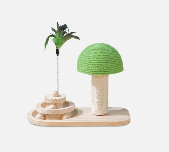 Pet Cat Tree Toys Cat Scratch Post Pet Furniture Scratching Post Cats Claw Scratcher Double Sisal Balls Cat Accessories - key words