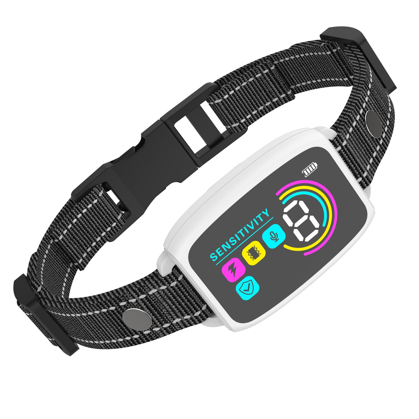 Smart Automatic Anti Barking Dog Collar Rechargeable Bark Stopper Stop Barking HD Digital Display IP67 Waterproof Collar For Dogs Pet Products - key words