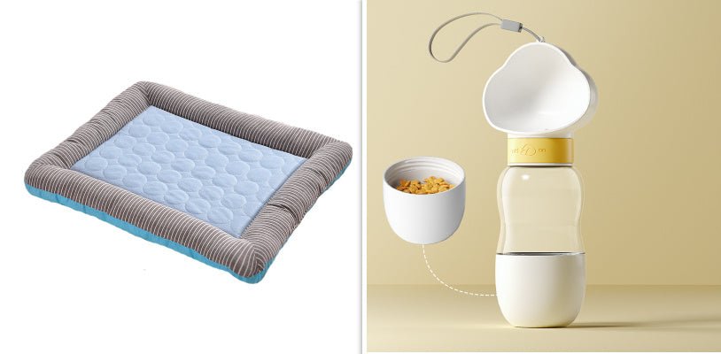 Pet Cooling Pad Bed For Dogs Cats Puppy Kitten Cool Mat Pet Blanket Ice Silk Material Soft For Summer Sleeping Blue Breathable - key words