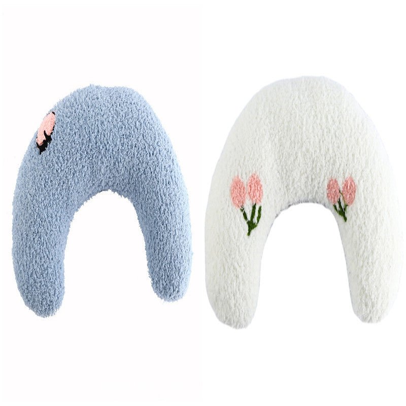 Little Pillow For Cats Fashion Neck Protector Deep Sleep Puppy U-Shaped Pillow Pets Pillow Kitten Headrest Dog Sleeping Pillow Pet Products - key words