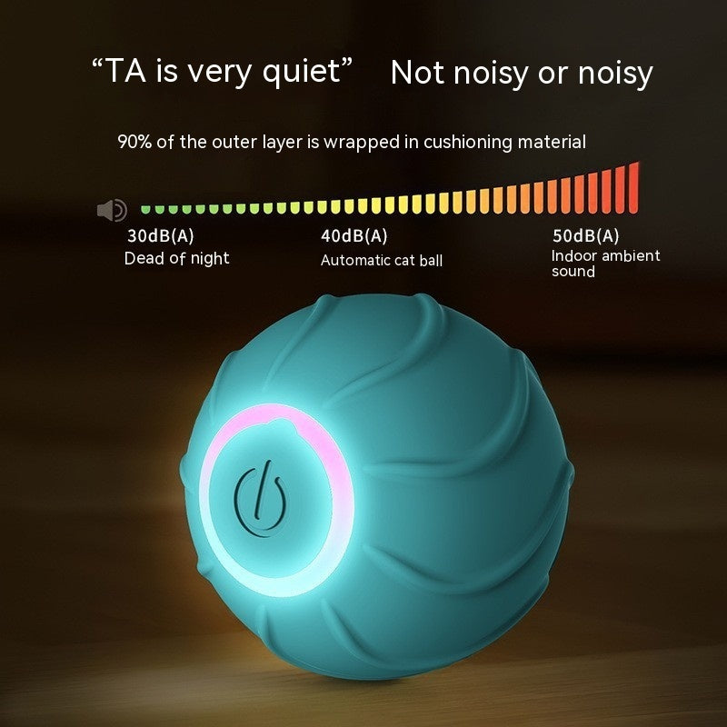 Smart Cat Toys Rolling Ball Pet Cat Owner Interactive Pets Toys Automatic Bouncing Ball USB Self Hi Teasing Kittens Jumping Ball - key words