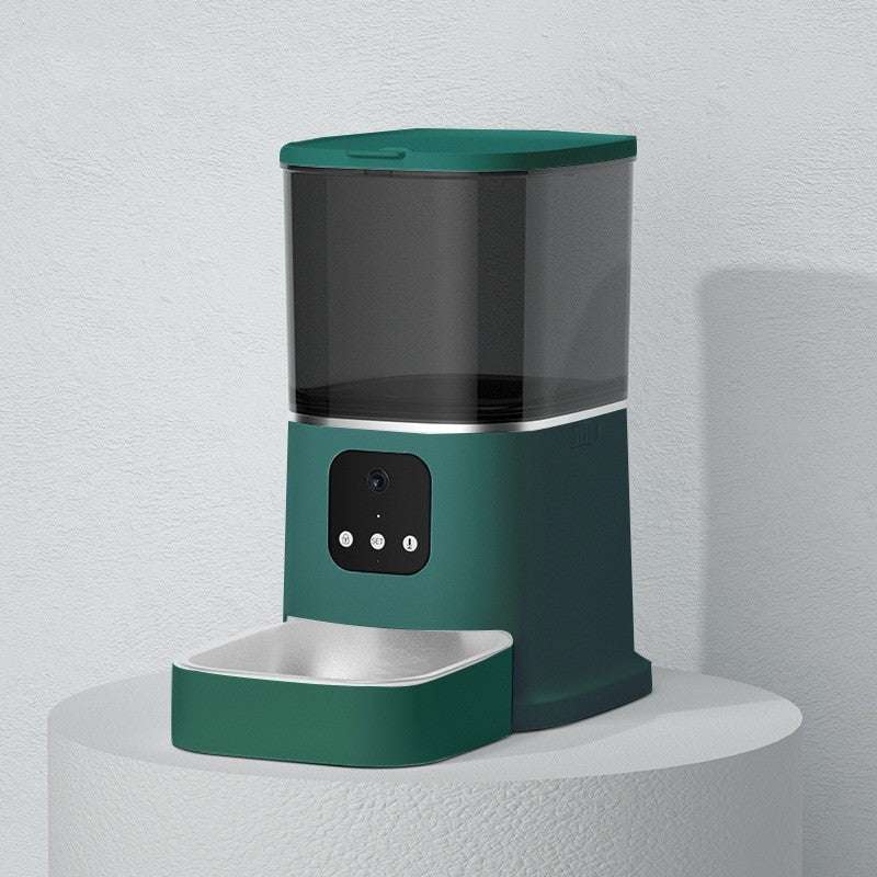 Pet Automatic Feeder Large Capacity Smart Voice Recorder APP Control Timer Feeding Cat Dog Food Dispenser With WiFi Pet Bowl - key words