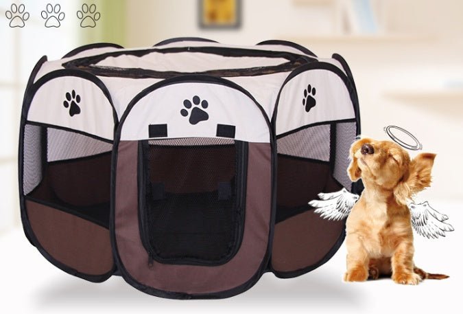 Folding Octagonal Pet Fence Oxford Cloth Cat And Dog Kennel - key words