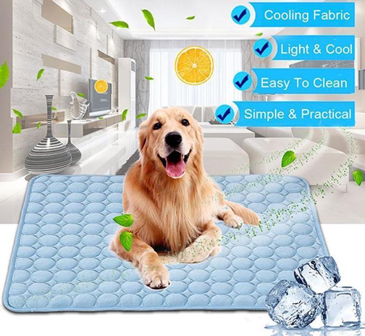 Pet Dog Cat Ice Silk Cold Nest Pad For Cooling In Summer - key words
