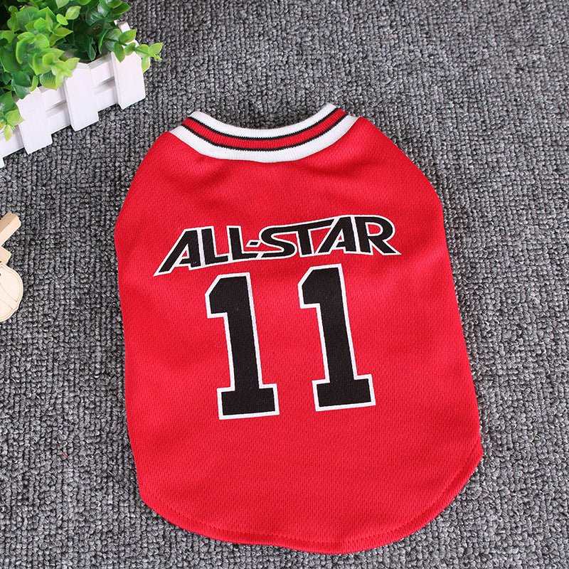 Hot World Cup Ball Spring And Summer Dog Vest Pet Supplies - key words