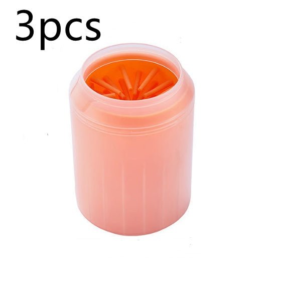 Pet Paw Cleaner Cleaning Kit Cup Soft Brush Can - key words