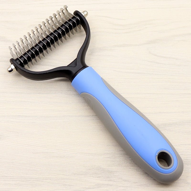 Pet Long-haired Dogknot Comb Double-sided Blade Dog - key words