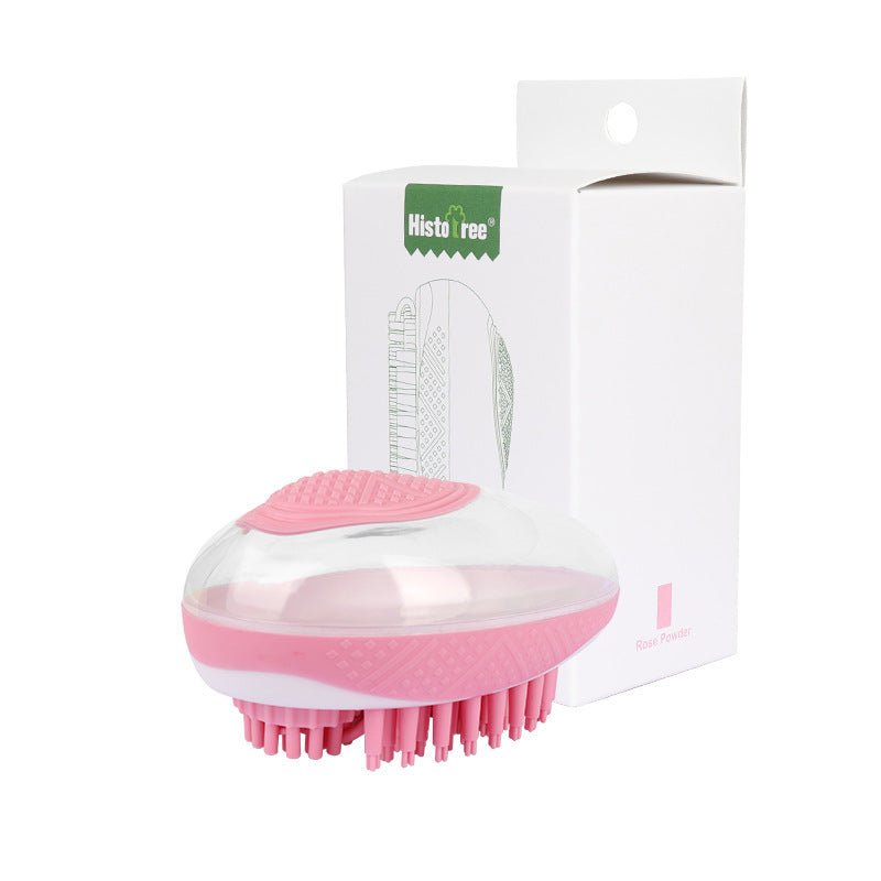 Dog Cat Bath Brush 2-in-1 Pet SPA Massage Comb Soft Silicone Pets Shower Hair Grooming Cmob Dog Cleaning Tool Pet Products - key words