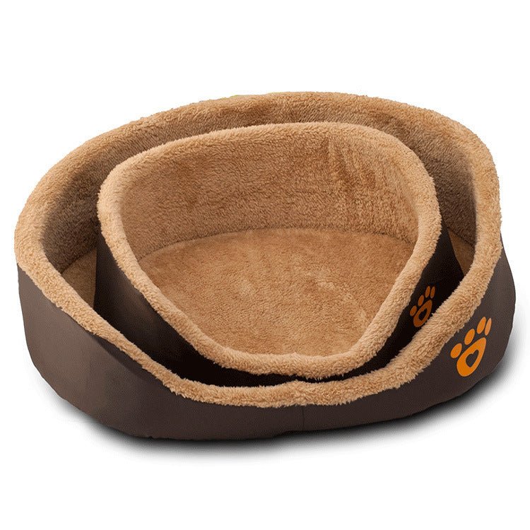 Soft Warm Wool Dog Bed Round Shape Pet Sofa - key words