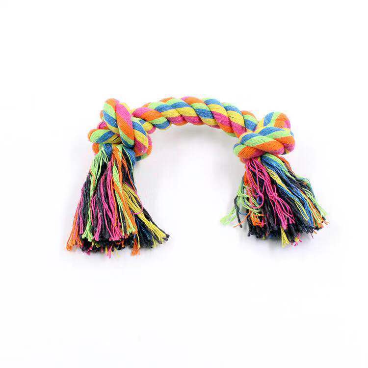 Double knot cotton rope knot dog toy - key words