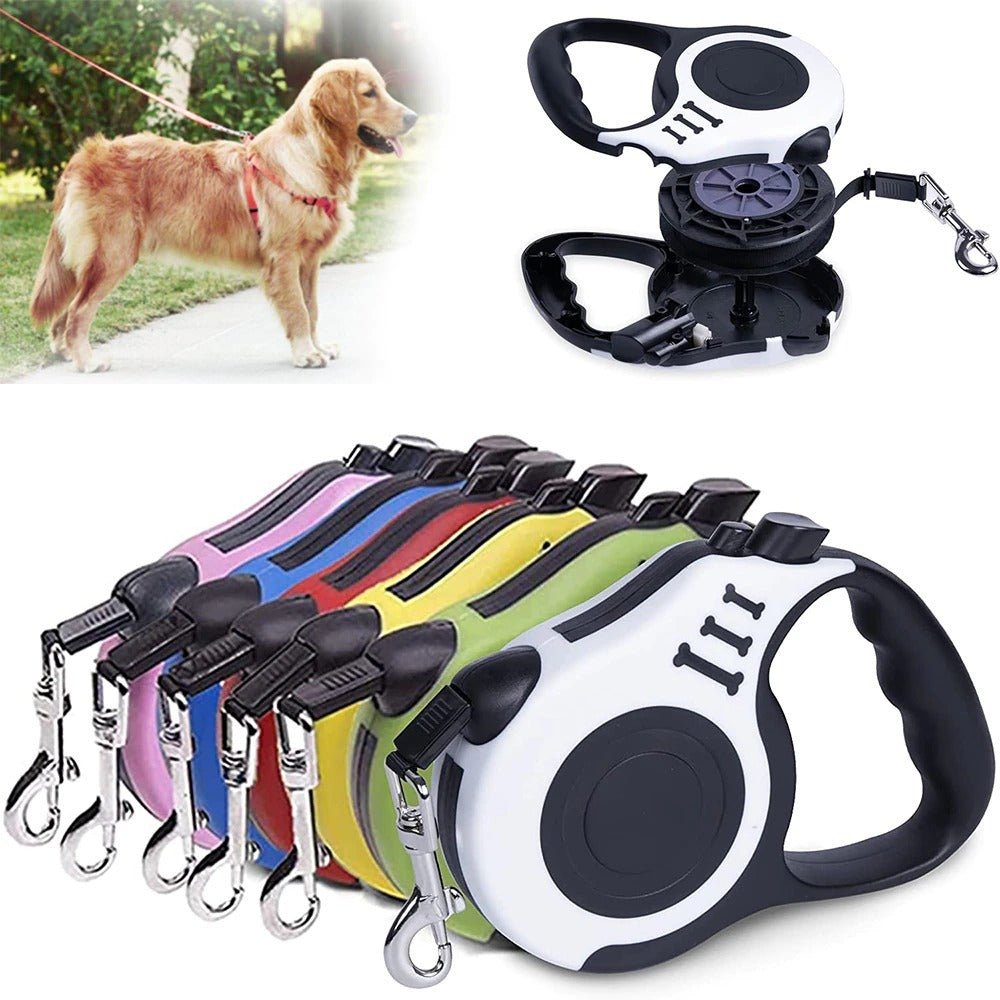 3m And 5m Durable Dog Leash Automatic Retractable Nylon Cat Lead Extension Puppy Walking Running Lead Roulette For Dogs Pet Products - Everpeakgoods