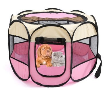 Folding Octagonal Pet Fence Oxford Cloth Cat And Dog Kennel - key words