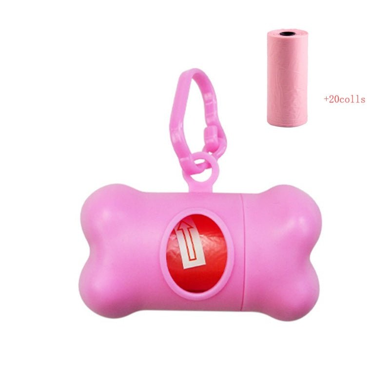 Pet bone type garbage bag dispenser - key words