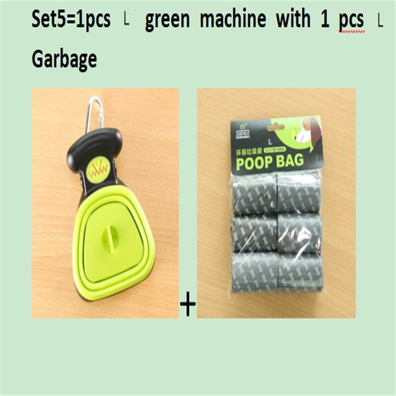 Dog Pet Travel Foldable Pooper Scooper With 1 Roll Decomposable bags Poop Scoop Clean Pick Up Excreta Cleaner Epacket Shipping - key words