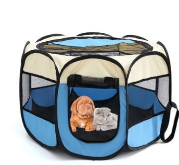 Folding Octagonal Pet Fence Oxford Cloth Cat And Dog Kennel - key words