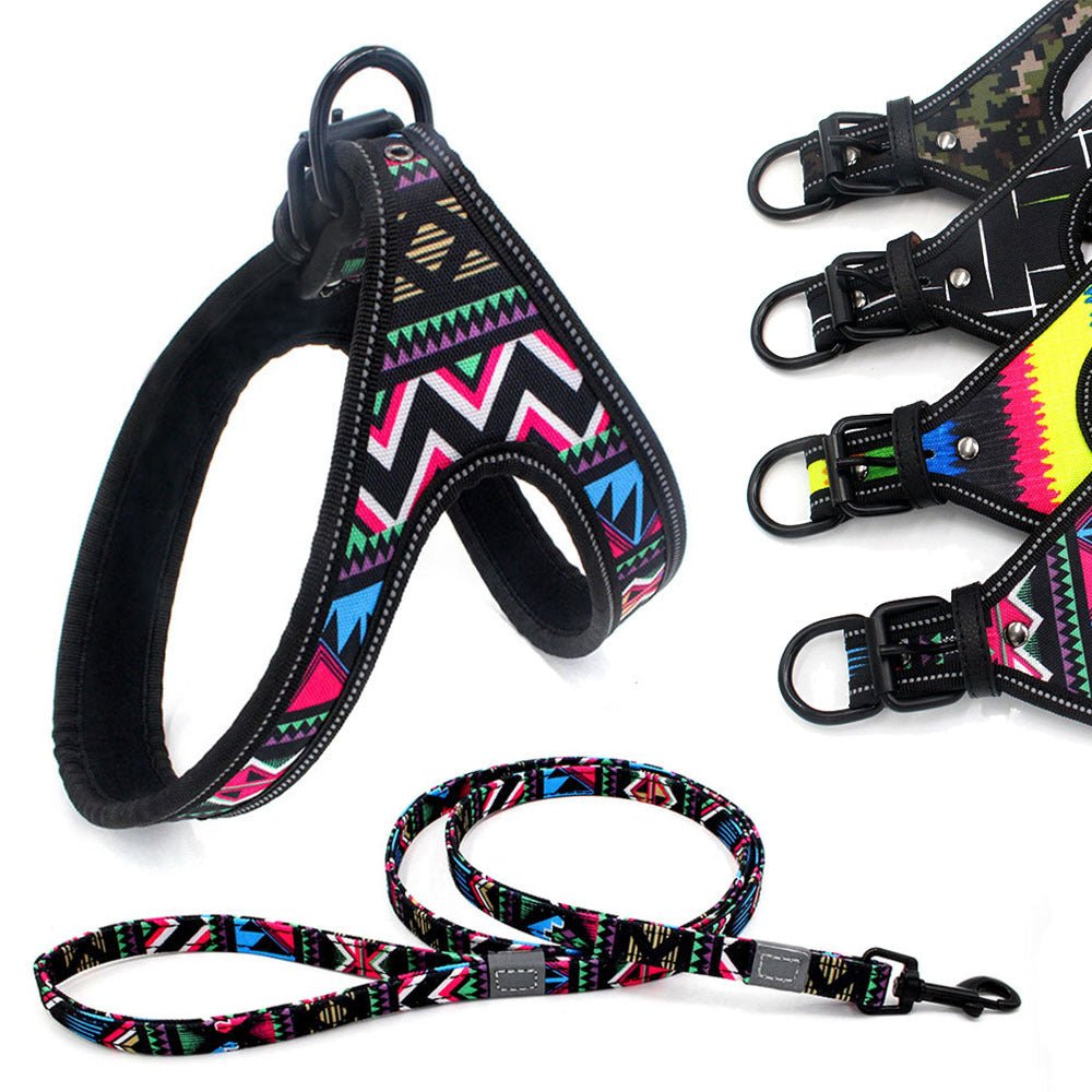 Colorful Dog Leash Dog Walking Rope Small And Medium-sized Dog Explosion-proof Dog Chain - key words