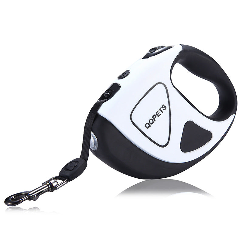 Pet Dog Automatic Retractable Fiber Leash Night Safety LED Shining Automatic Stretching Dog Hand Holding Rope Pet Supplies - key words