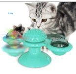 Cat Rotating Windmill Multi-Function Toys Itch Scratching Device Teeth Shining Toy - key words