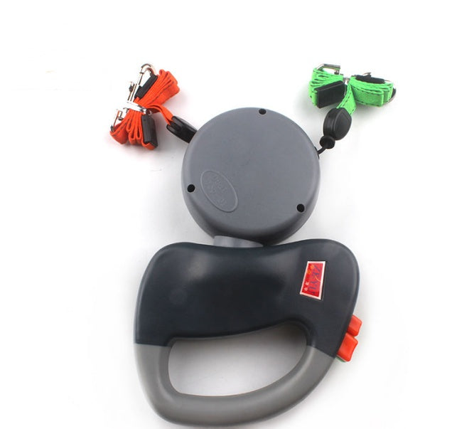 Retractable Dual Pet Dog Walking Leash - key words