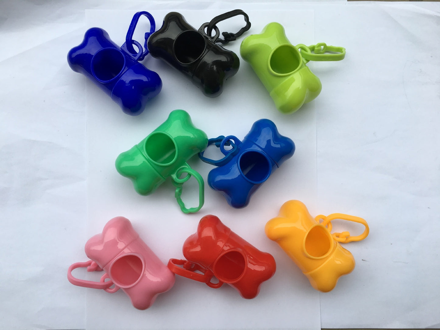 Pet bone type garbage bag dispenser - key words