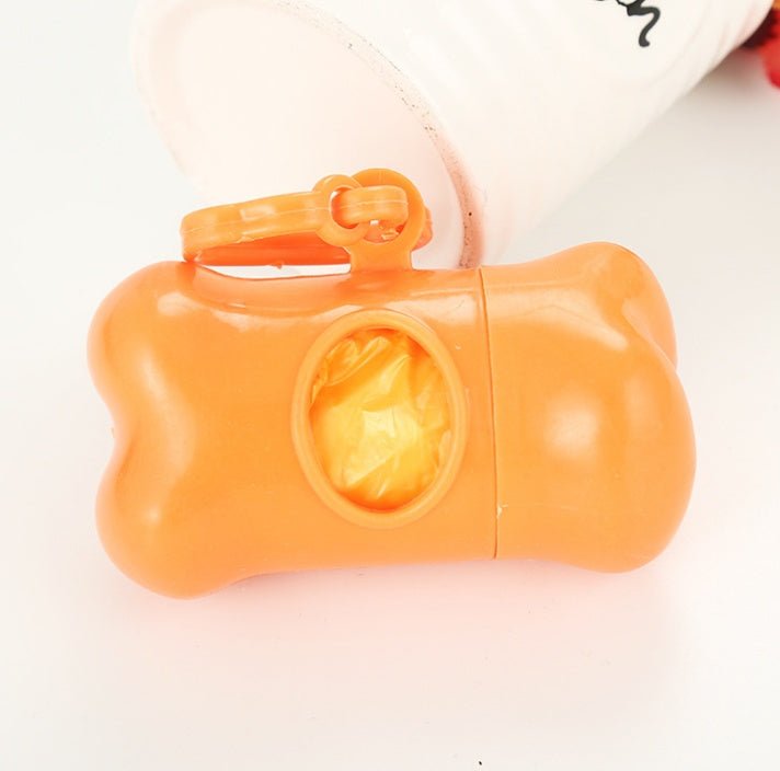 Pet bone type garbage bag dispenser - key words