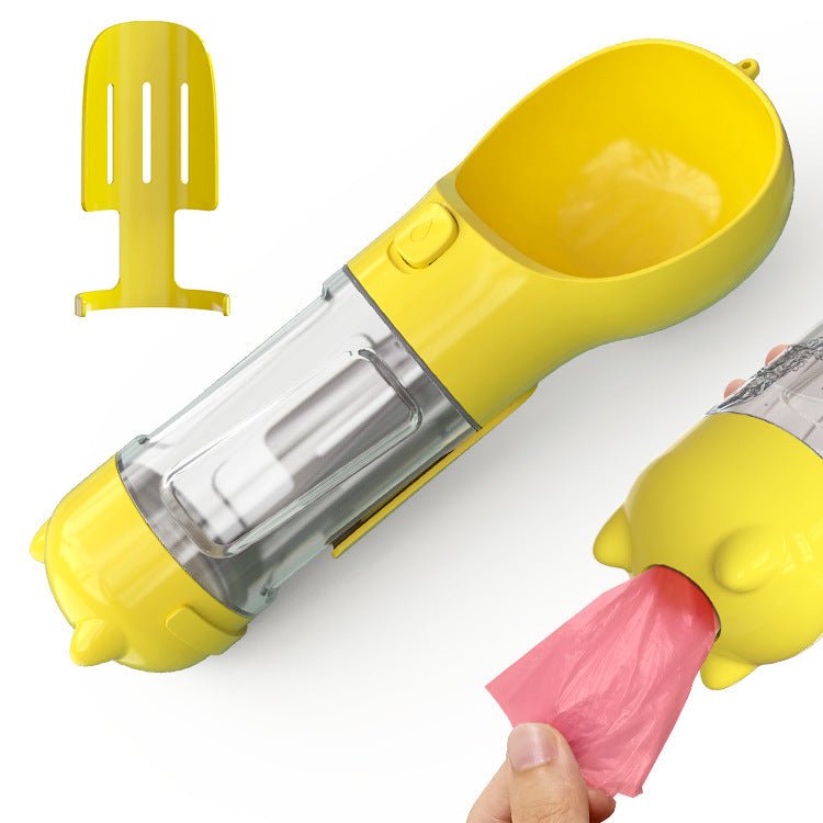 Pet Water Bottle Feeder Bowl Garbage Bag Storage Portable Pet Outdoor Travel 3 In 1 Dog Water Bottle - key words