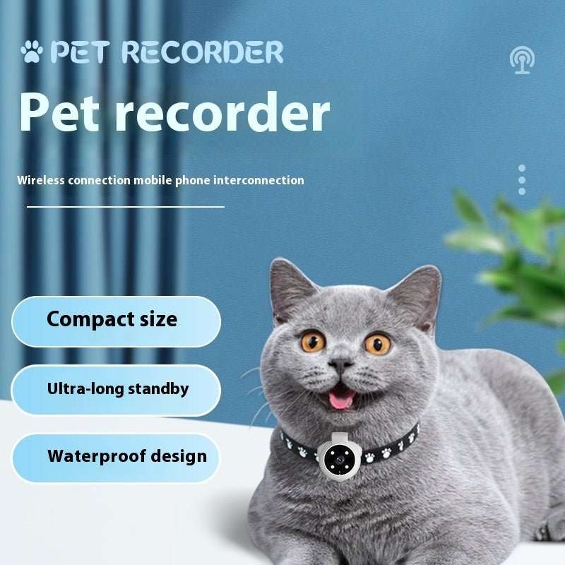 Pets Recorder Pet Tracker Collar Dogs And Cats Viewing Angle Motion Recording Camera Action Camera With Video Records Cat Collars Camera Sport Pet Products - key words