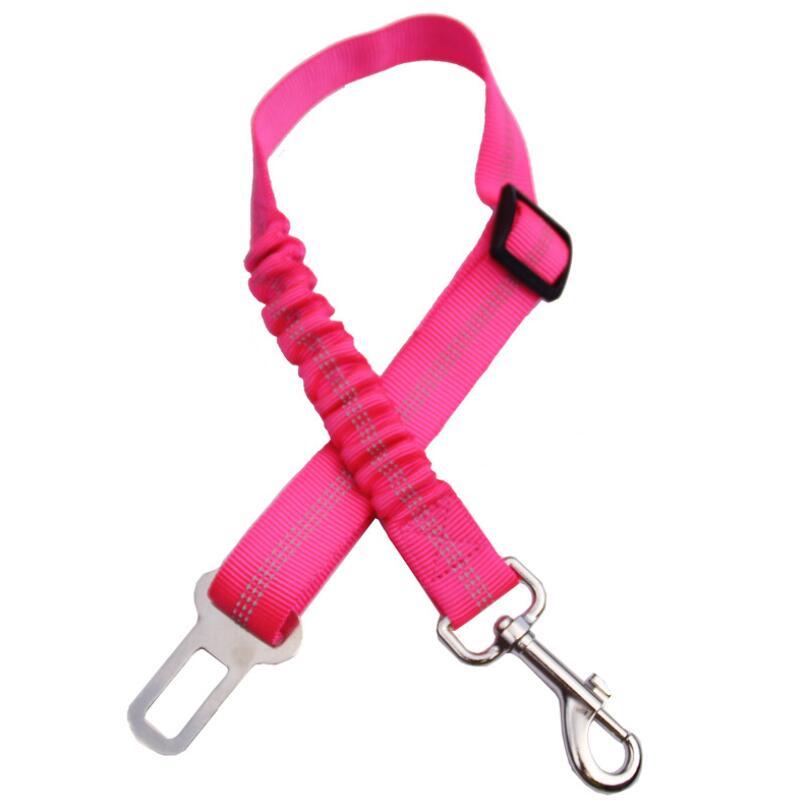 Adjustable Dog Seat Belt Dog Car Seatbelt Harness Leads Elastic Reflective Safety Rope - key words