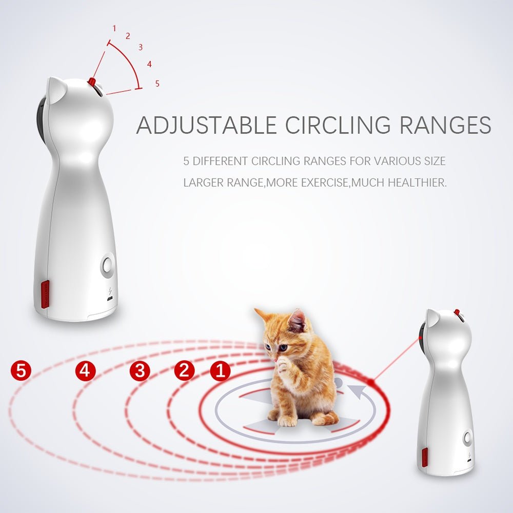 Creative Cat Pet LED Laser Funny Toy Smart Automatic Cat Exercise Training Entertaining Toy - key words