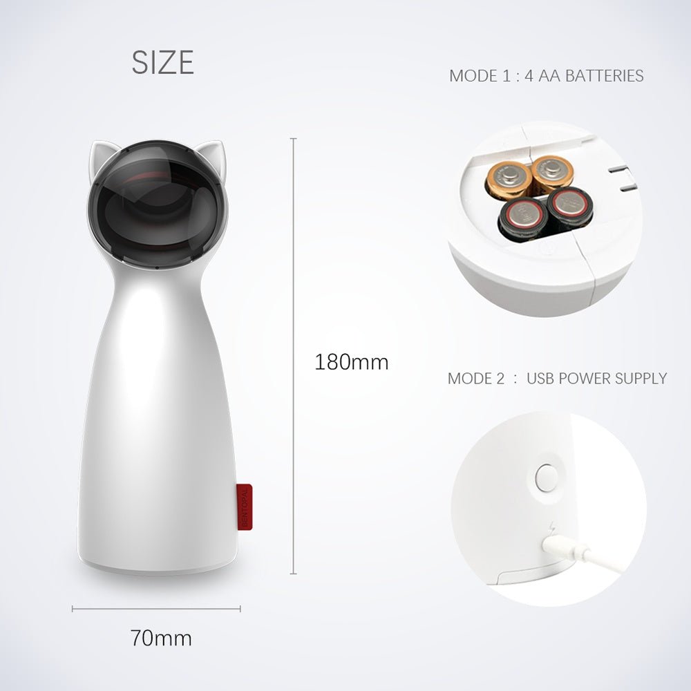 Creative Cat Pet LED Laser Funny Toy Smart Automatic Cat Exercise Training Entertaining Toy - key words