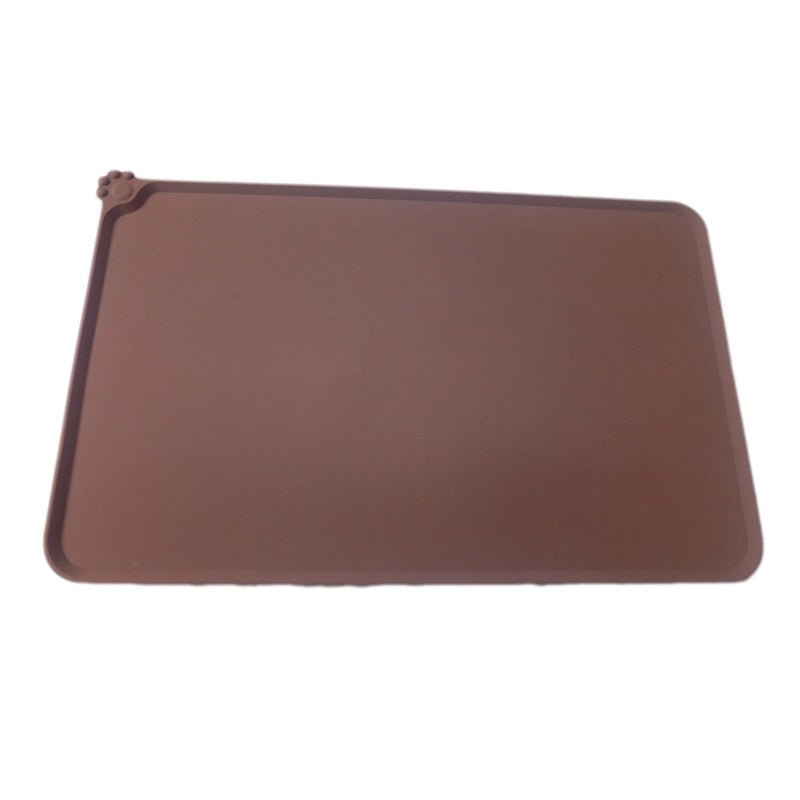 Waterproof Pet Mat For Dogs And Cats Pure Color Silicone Pet Food Mat - key words