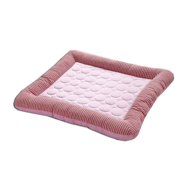 Pet Cooling Pad Bed For Dogs Cats Puppy Kitten Cool Mat Pet Blanket Ice Silk Material Soft For Summer Sleeping Blue Breathable - key words