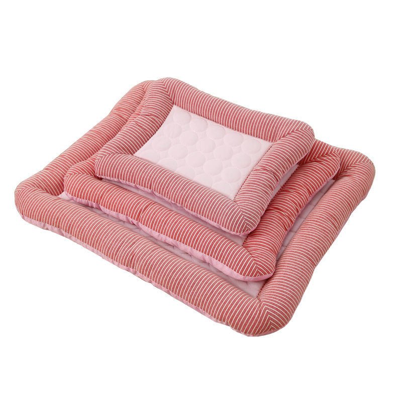 Pet Cooling Pad Bed For Dogs Cats Puppy Kitten Cool Mat Pet Blanket Ice Silk Material Soft For Summer Sleeping Blue Breathable - key words