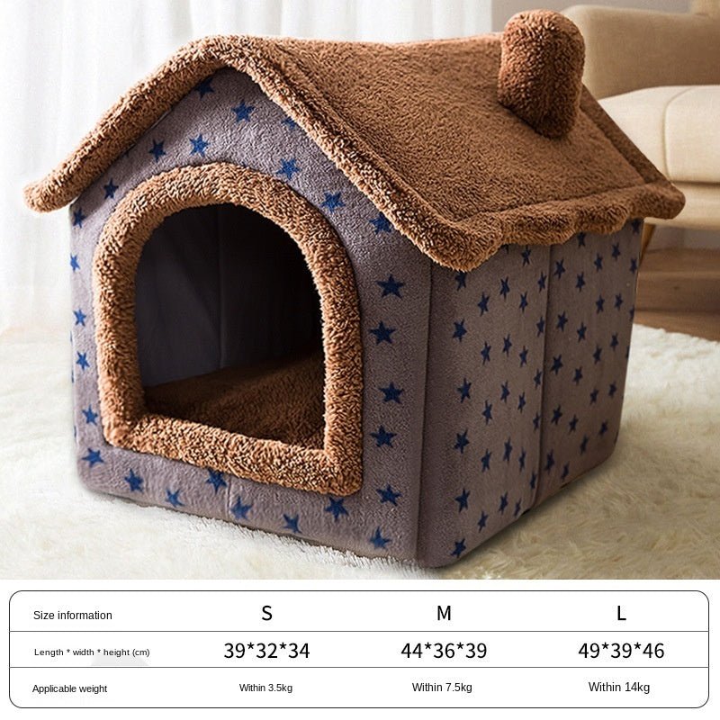 Pet Bed Small Dog Teddy Cat Litter Four Seasons Universal Dog House Dog Bed Pets Supplies - key words