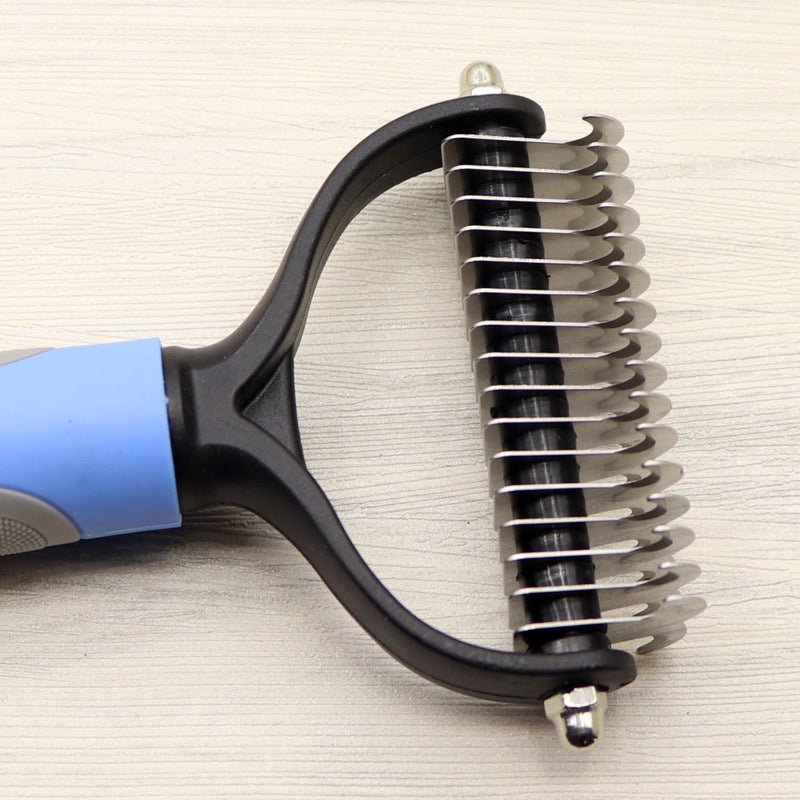 Pet Long-haired Dogknot Comb Double-sided Blade Dog - key words