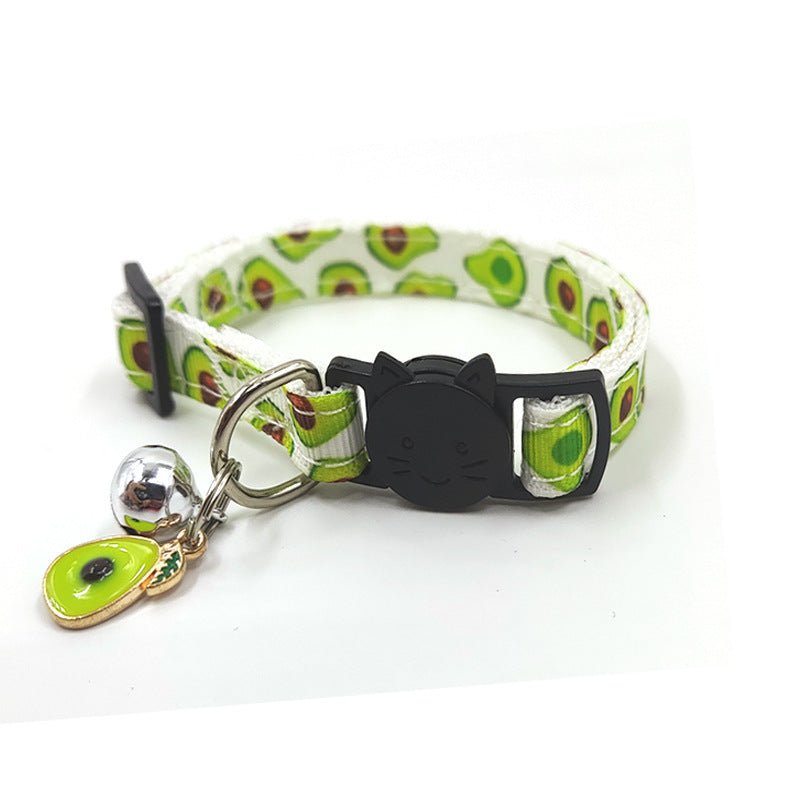 Pet Print Bell Cat Collar Cat Strap - key words