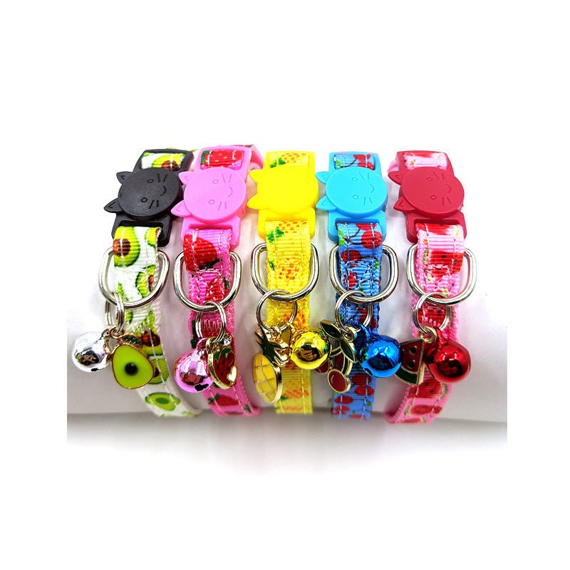 Pet Print Bell Cat Collar Cat Strap - key words
