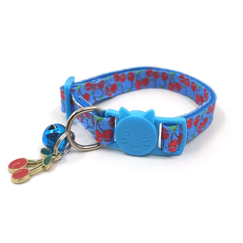Pet Print Bell Cat Collar Cat Strap - key words