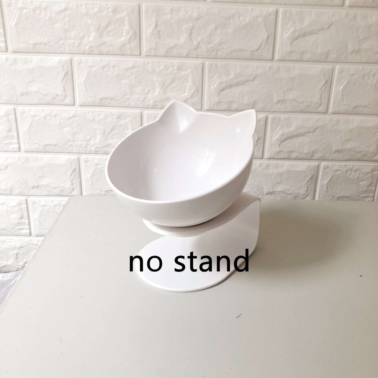 New Inclined Food Cat Ear Oblique Mouth Transparent Single Pet Bowl - key words