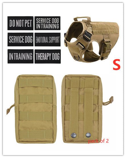 Military Tactical Dog Harness German Shepherd Adjustable Pet Dog Back - key words