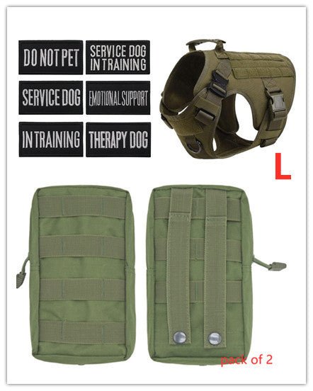 Military Tactical Dog Harness German Shepherd Adjustable Pet Dog Back - key words