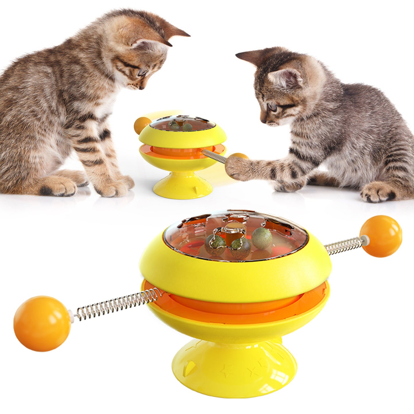 Rotatable Cat Toys Supplies With Catnip Interactive Training Toys For Cats Kitten Cat Accessories Pet Products - key words