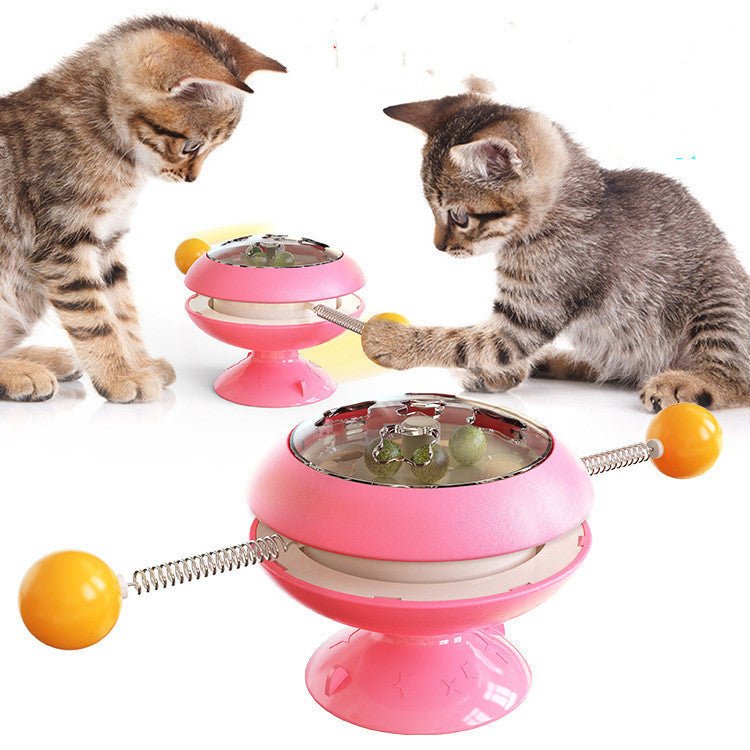 Rotatable Cat Toys Supplies With Catnip Interactive Training Toys For Cats Kitten Cat Accessories Pet Products - key words