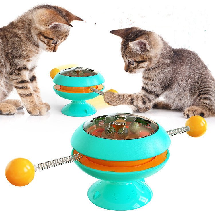 Rotatable Cat Toys Supplies With Catnip Interactive Training Toys For Cats Kitten Cat Accessories Pet Products - key words