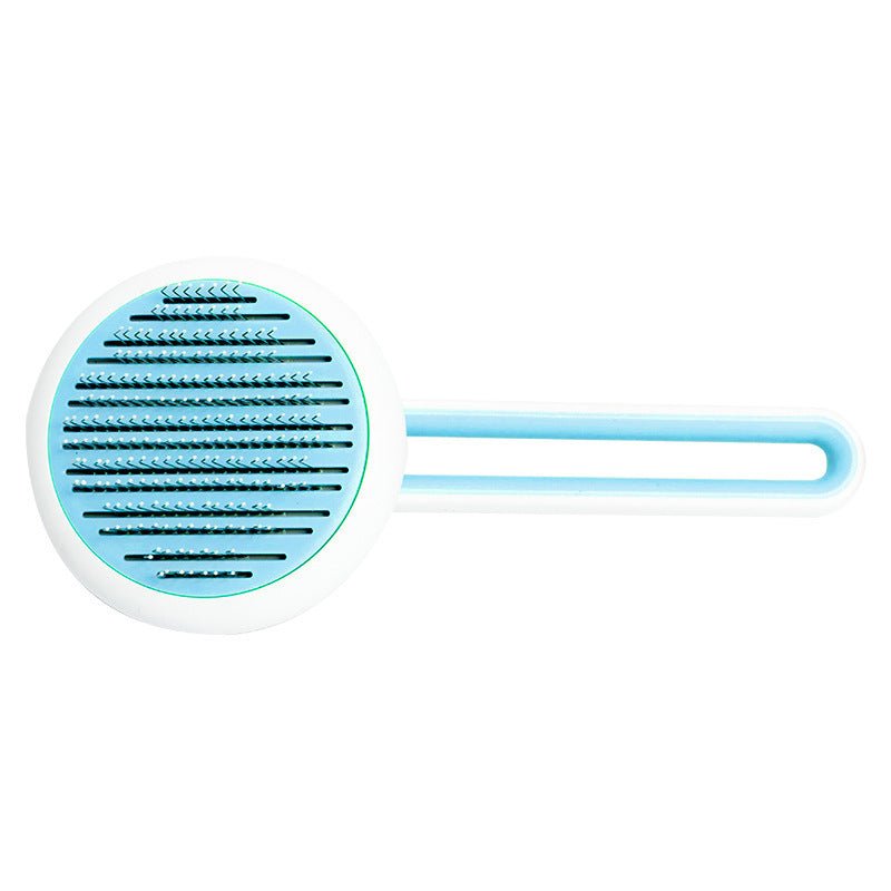 Pet Dog Hair Remover Cat Brush Grooming Tool Automatic Massage Comb Round Hair Brush For Cat Dog Pet Supplies - key words