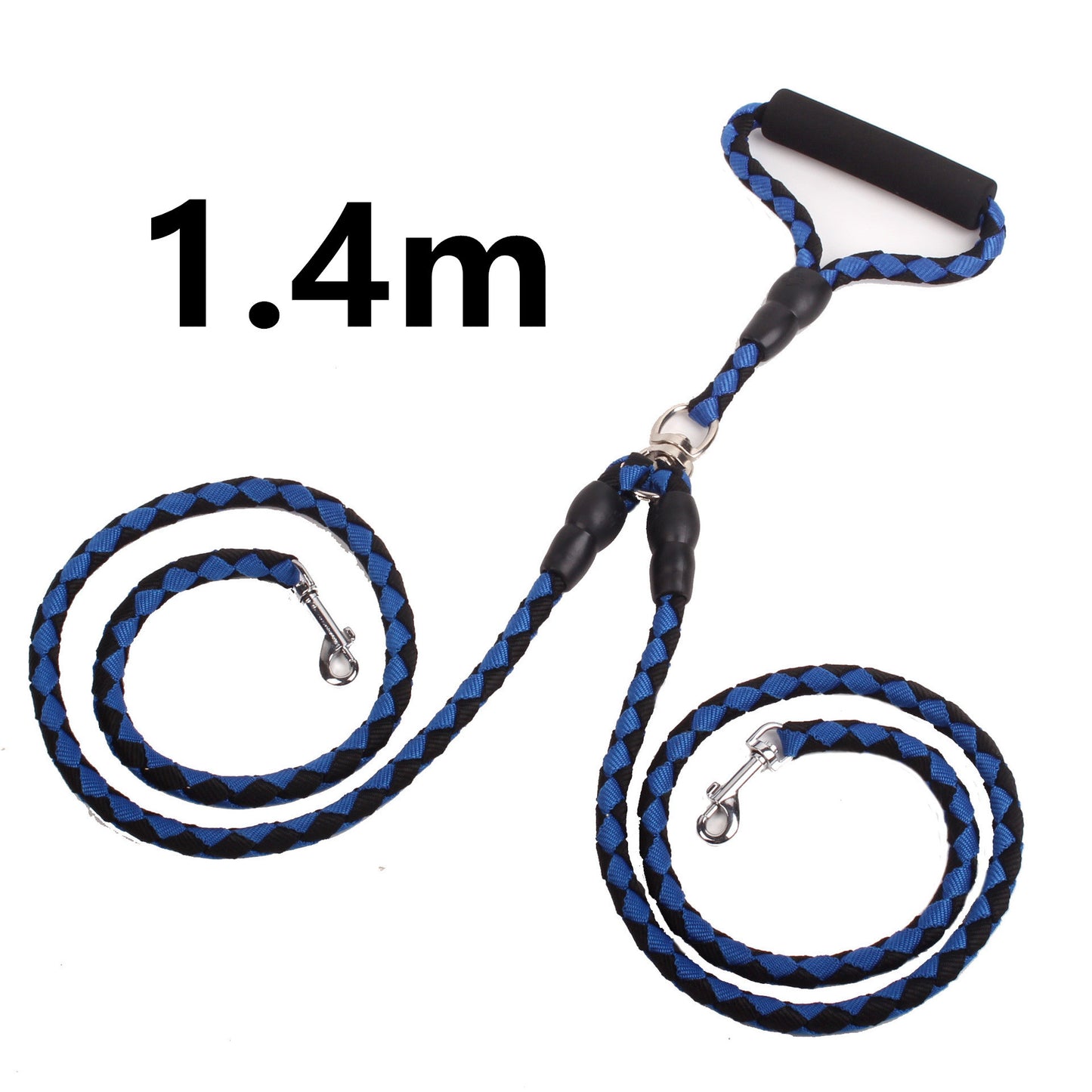 Double-Ended Traction Rope For Walking The Dog Hand-Double-Ended Traction Rope One Plus Two Leash Collar Pet Supplies Dog Collar - key words
