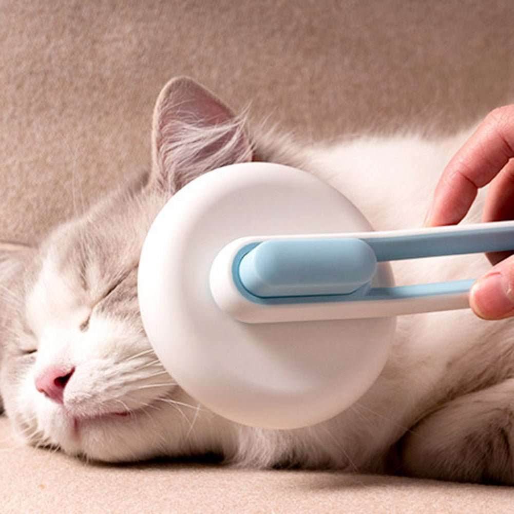 Pet Dog Hair Remover Cat Brush Grooming Tool Automatic Massage Comb Round Hair Brush For Cat Dog Pet Supplies - key words
