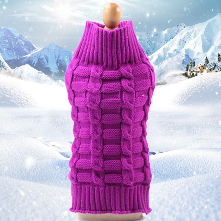 Cashmere Twisted Rope Pet Sweater, Dog Clothes, Pet Products - key words