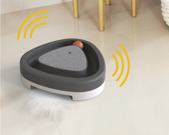 Pet Cat Self-hey Toy Smart Funny Cat Triangle Turntable Electric Toy Cat Scratcher - key words